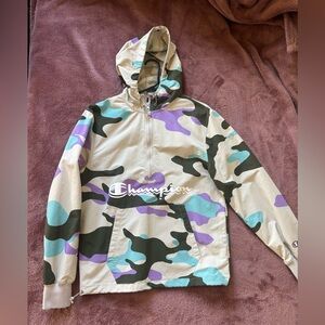 Champion Kids Camo Raincoat - Green, Purple, Cream